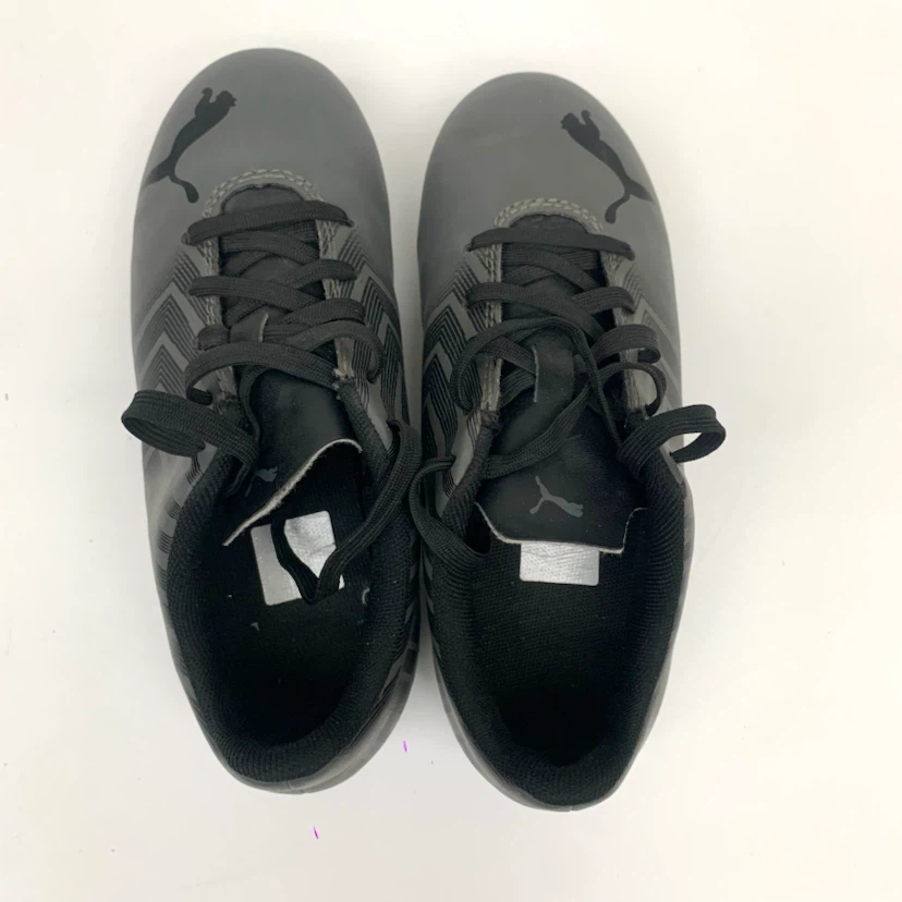 Youth Outdoor Soccer Cleats Football Boots US Size 13 Grey Black - photo 4