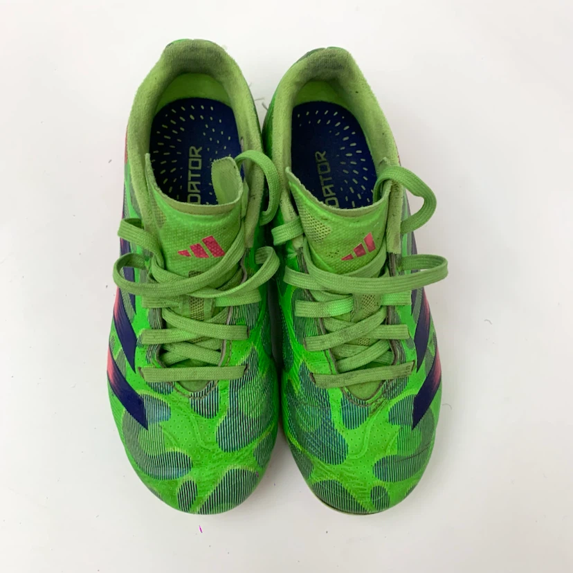 Kids Outdoor Soccer Cleats Football Boots US Size 13K Green - photo 2