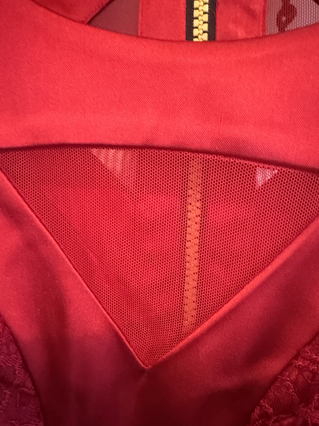 J.ING Red Lace Detail Cocktail Dress - photo 4