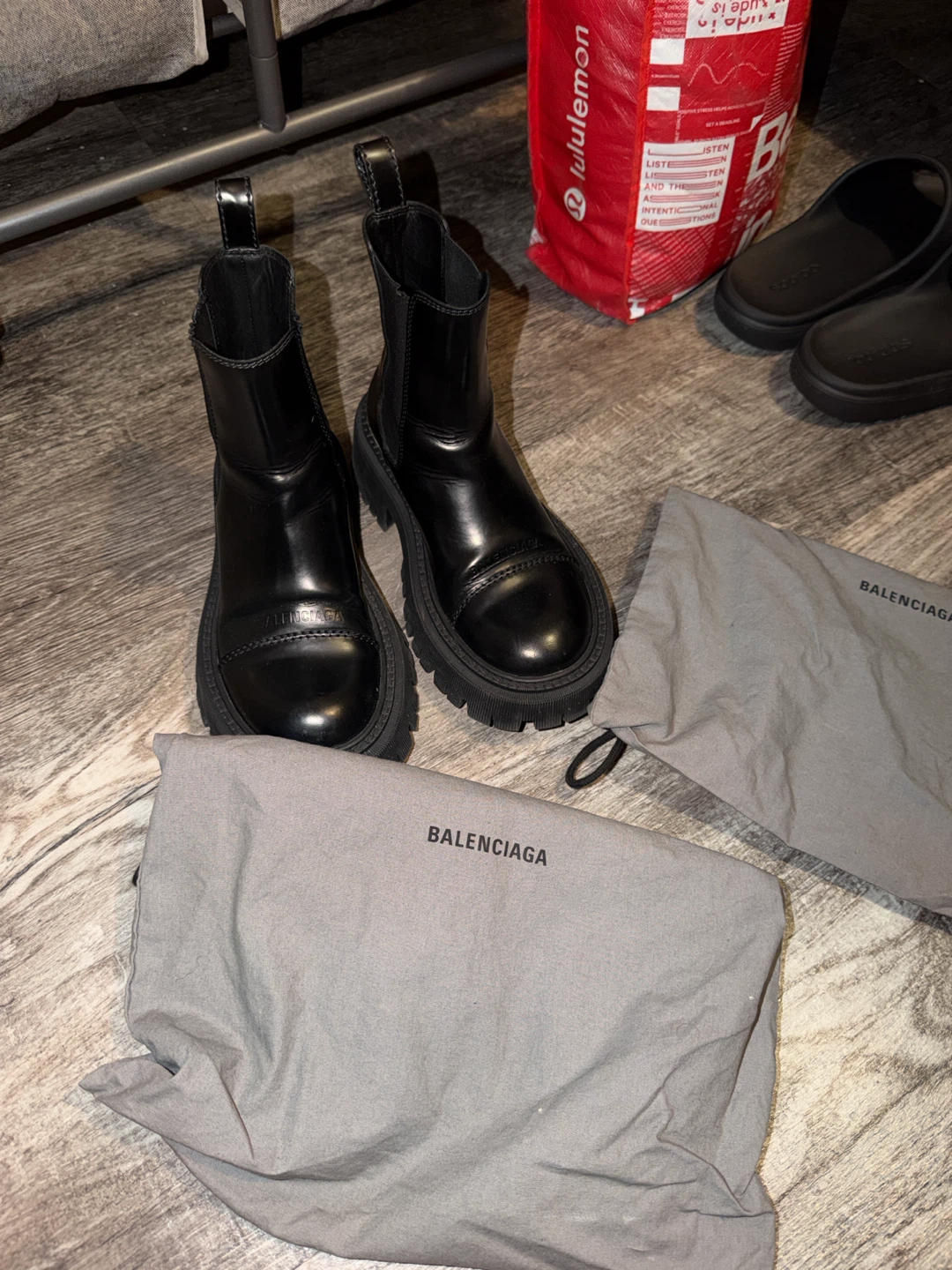 Balenciaga motor boots