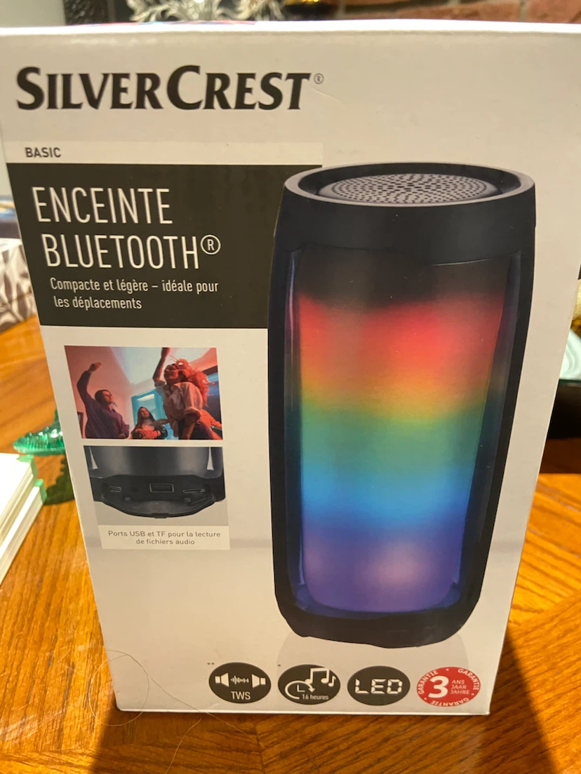 SilverCrest BASIC Bluetooth Speaker with LED Lights - photo 3