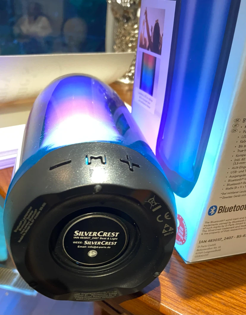 SilverCrest BASIC Bluetooth Speaker with LED Lights - photo 5