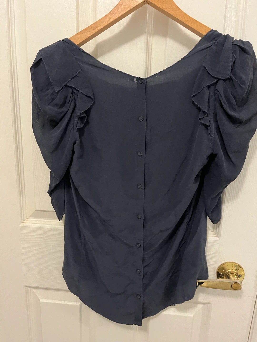 Wilfred Navy Blue Blouse - Size 6 - photo 3