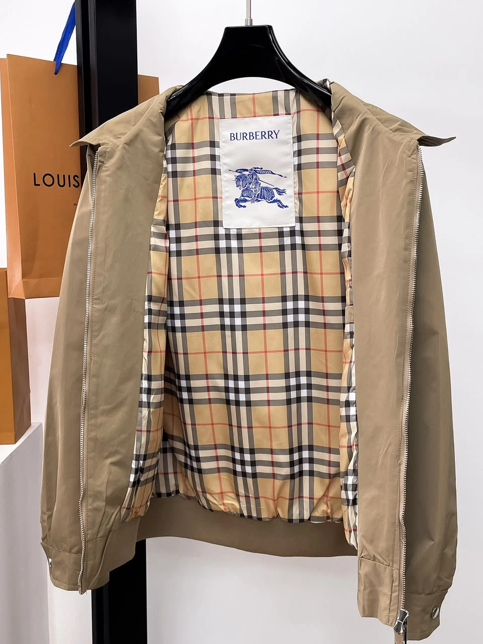 Burberry Beige Harrington Jacket
