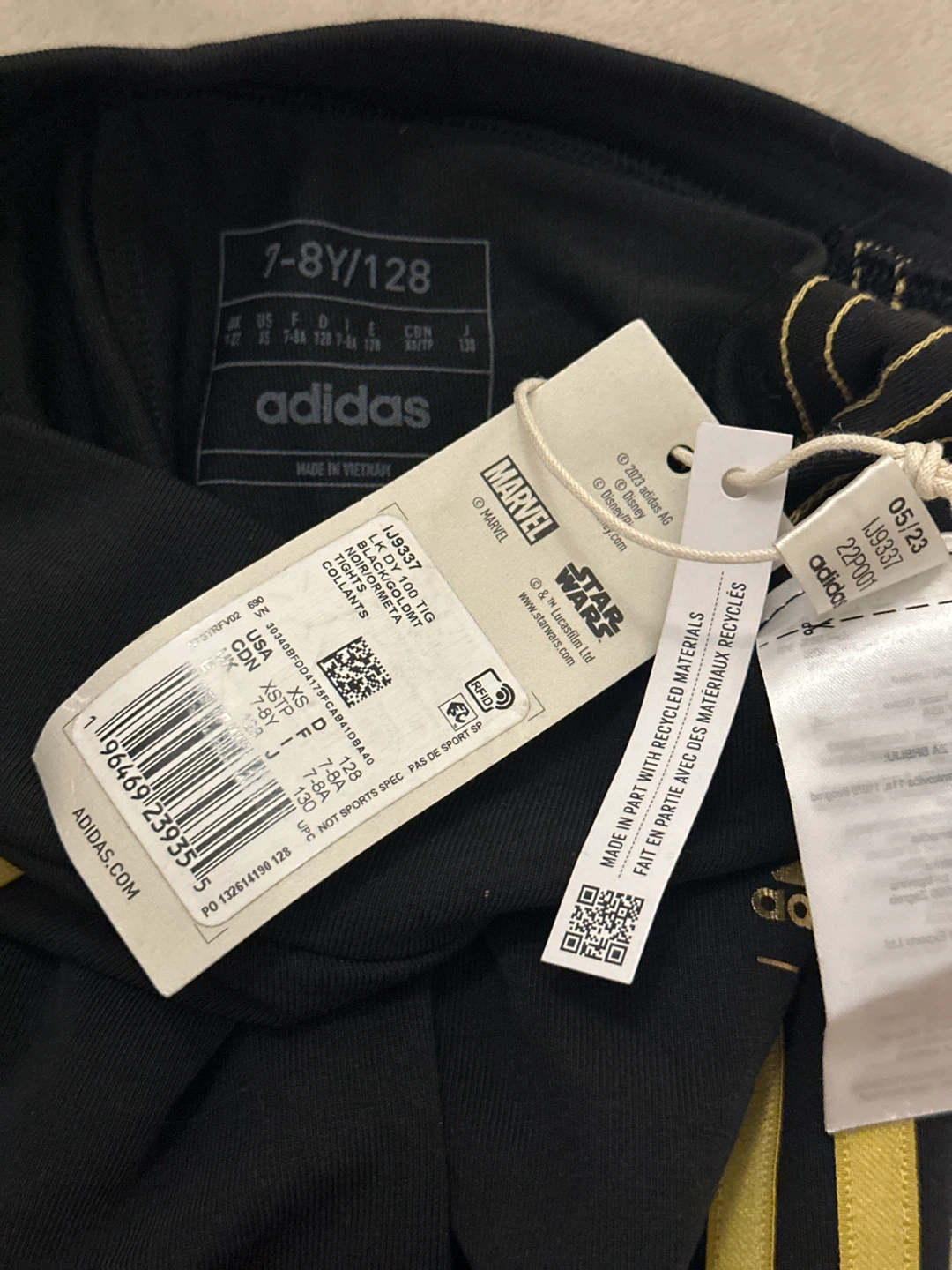 Adidas x Disney 100 Mickey Mouse Track Pants Black/Gold - photo 2