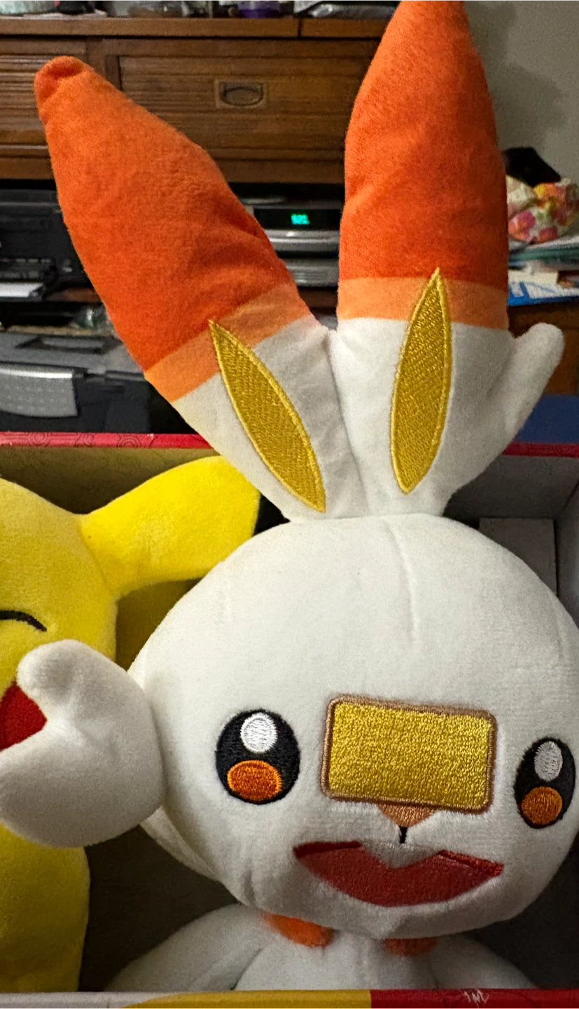 Pokemon 3-Pack Plush Set Eevee, Pikachu, Scorbunny - photo 5