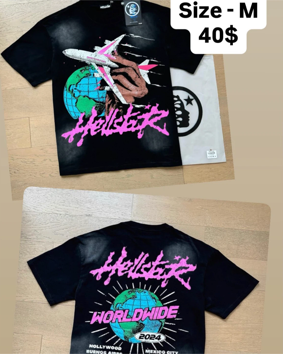 Hellstar Black T-Shirt Size M