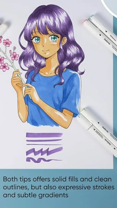 6 DeSerres Alcohol Markers, Dual Tip - Brush/Chisel - photo 3