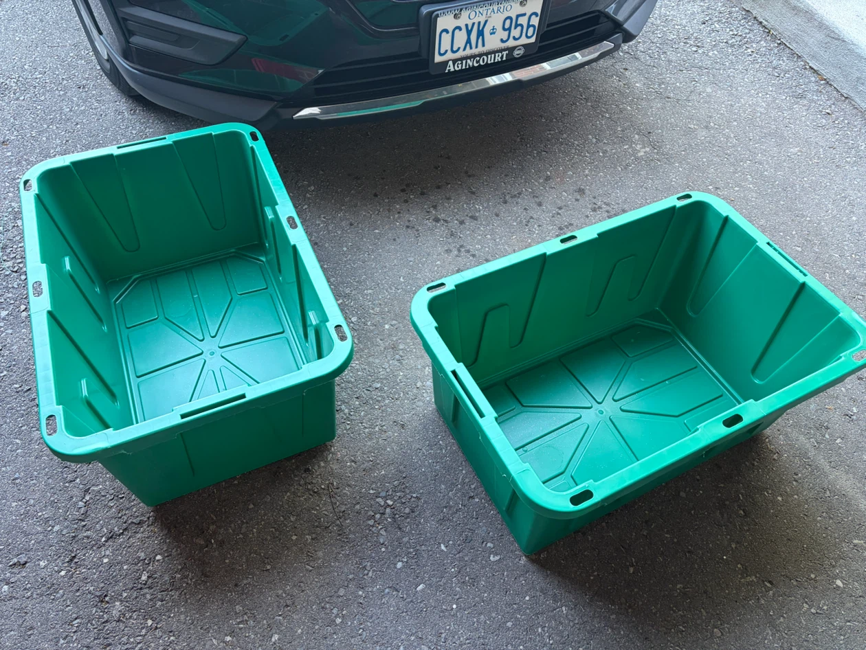 Green Storage Totes with Red Lids - photo 4