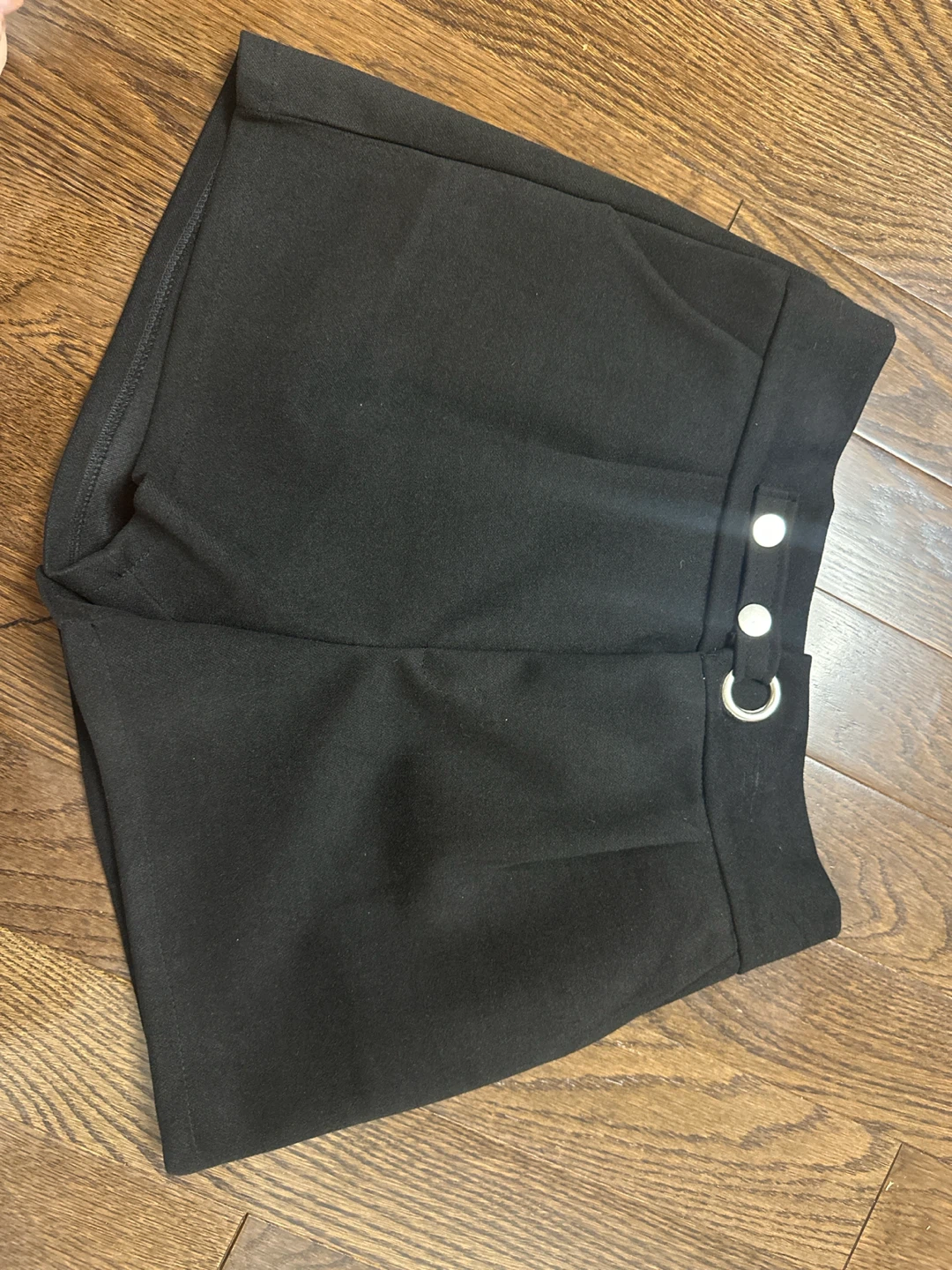 Black High-Waisted Shorts
