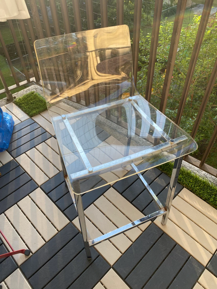Clear bar stool - photo 2
