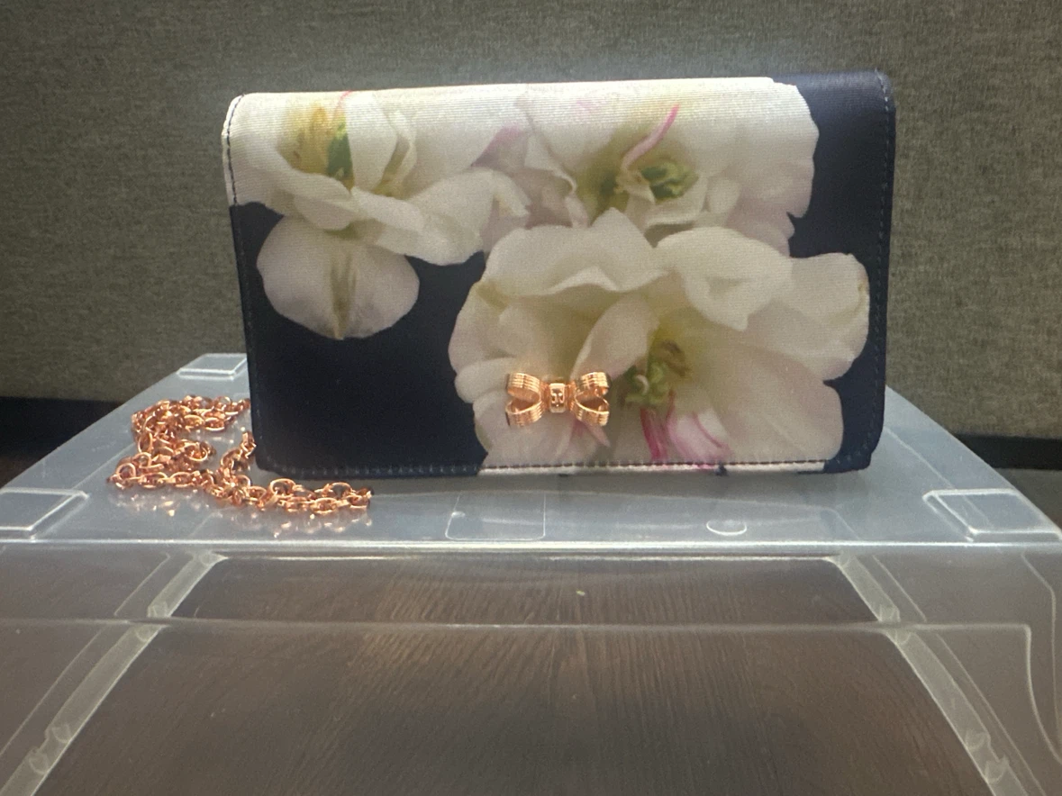 Ted Baker Floral Clutch with Rose Gold Chain