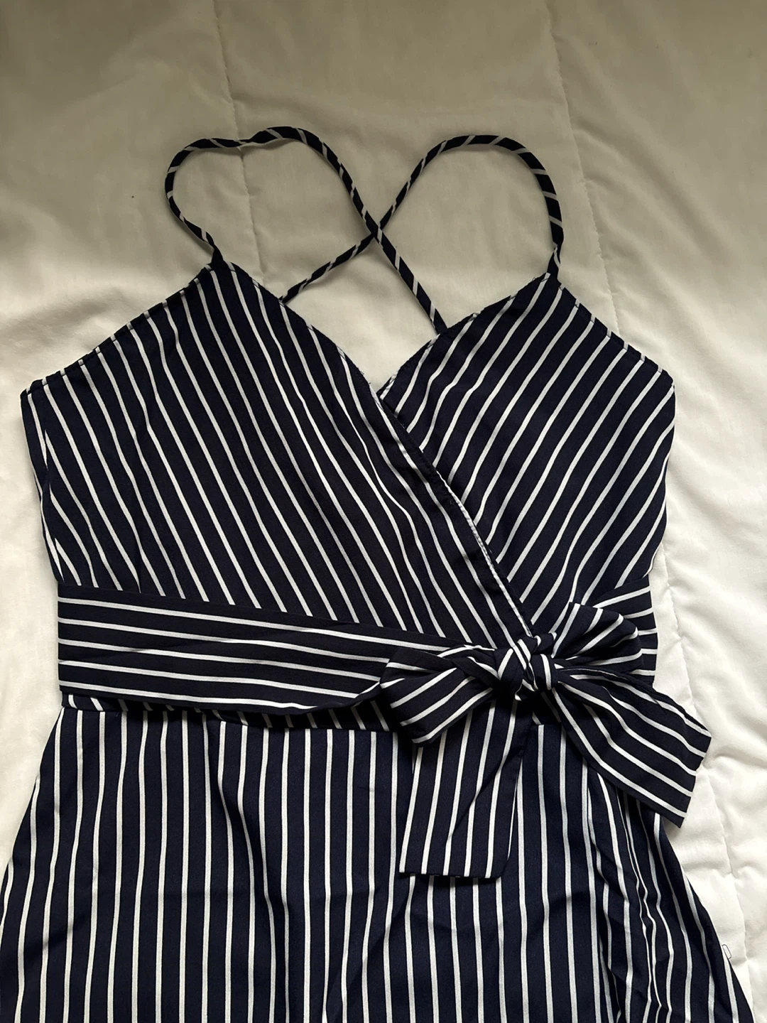 Striped Midi Bow Dress - photo 2