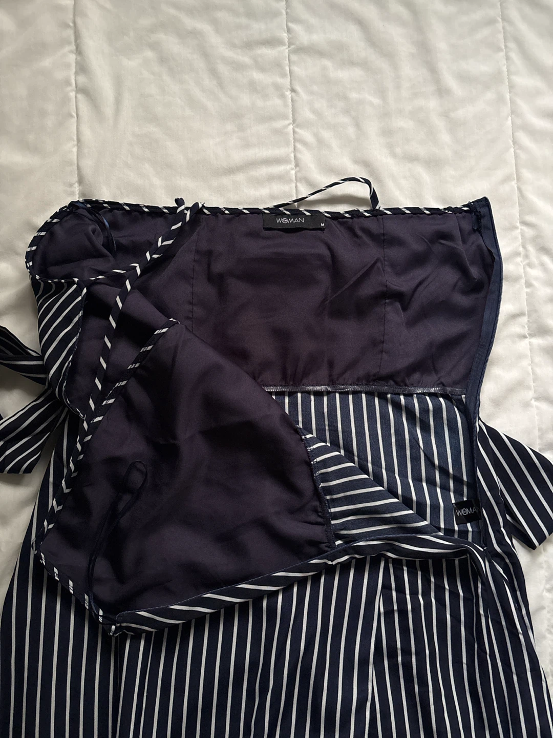Striped Midi Bow Dress - photo 5