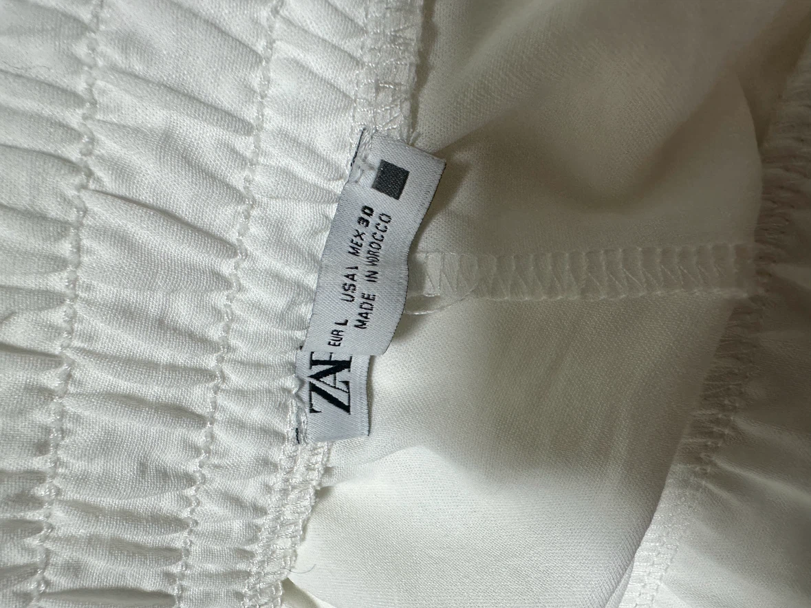 White Split Leg Pants - Zara - photo 4