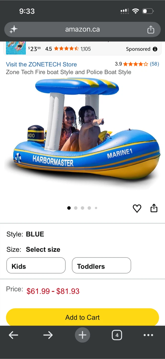 Inflatable Patrol Boat with Water Squirter - photo 3