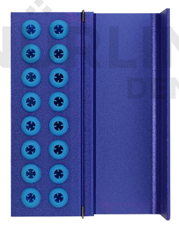 Blue Dental Bur Holder Case