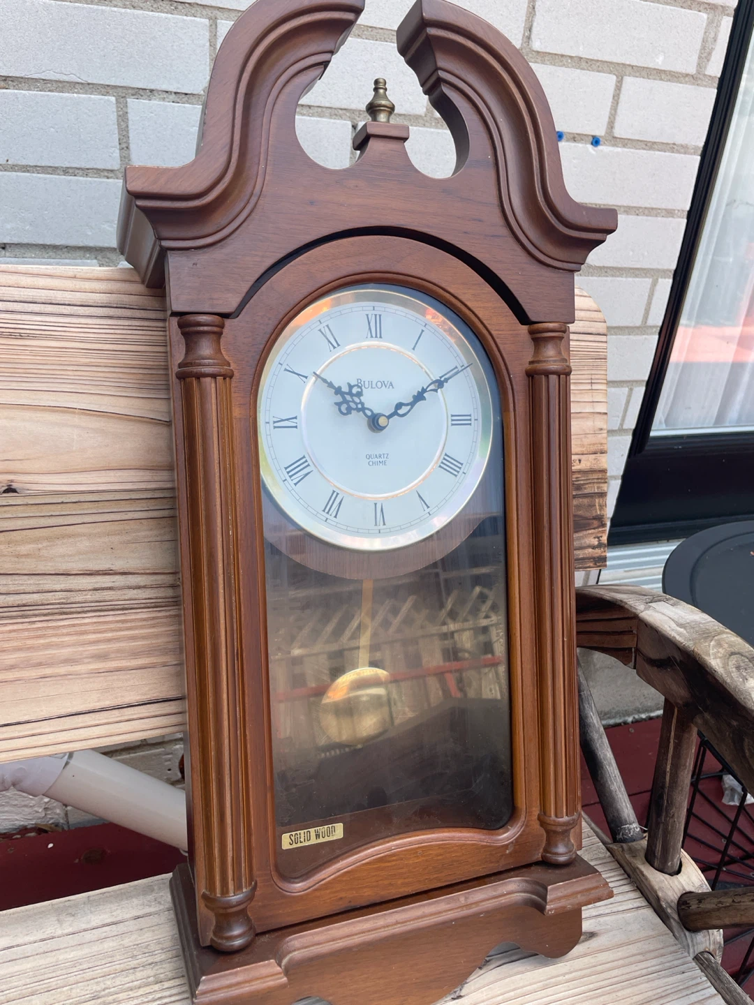 Bulova Quartz Wall Clock with Pendulum