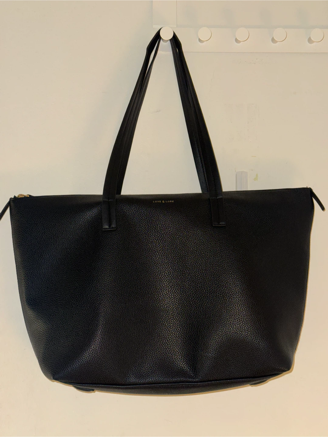 Love & Lore Heather East-West Tote - Black (Indigo)