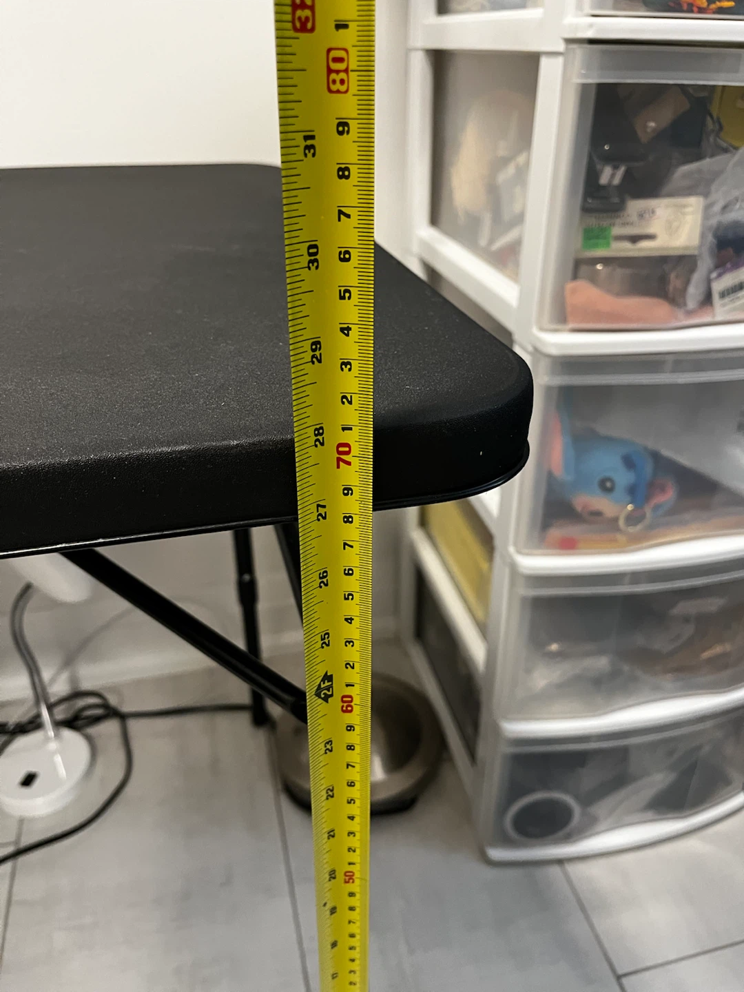 4ft folding table - used condition - photo 4