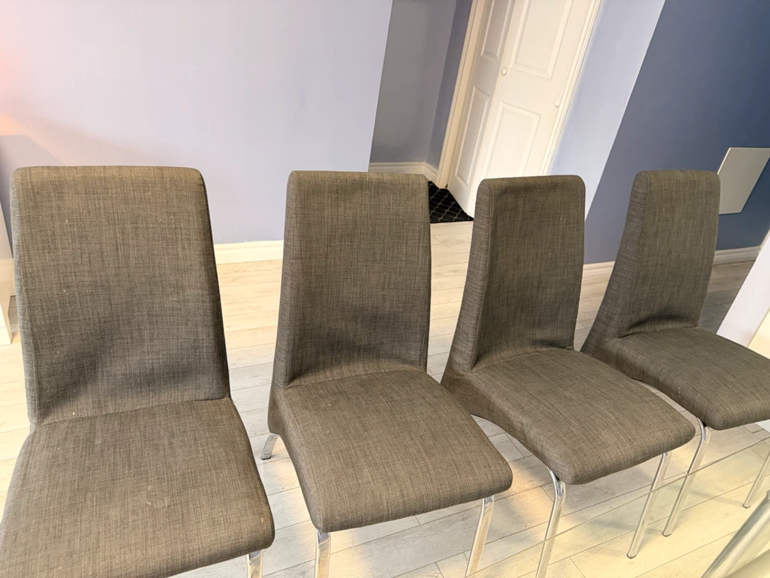 Glass Dining Table and 4 Chairs - photo 5