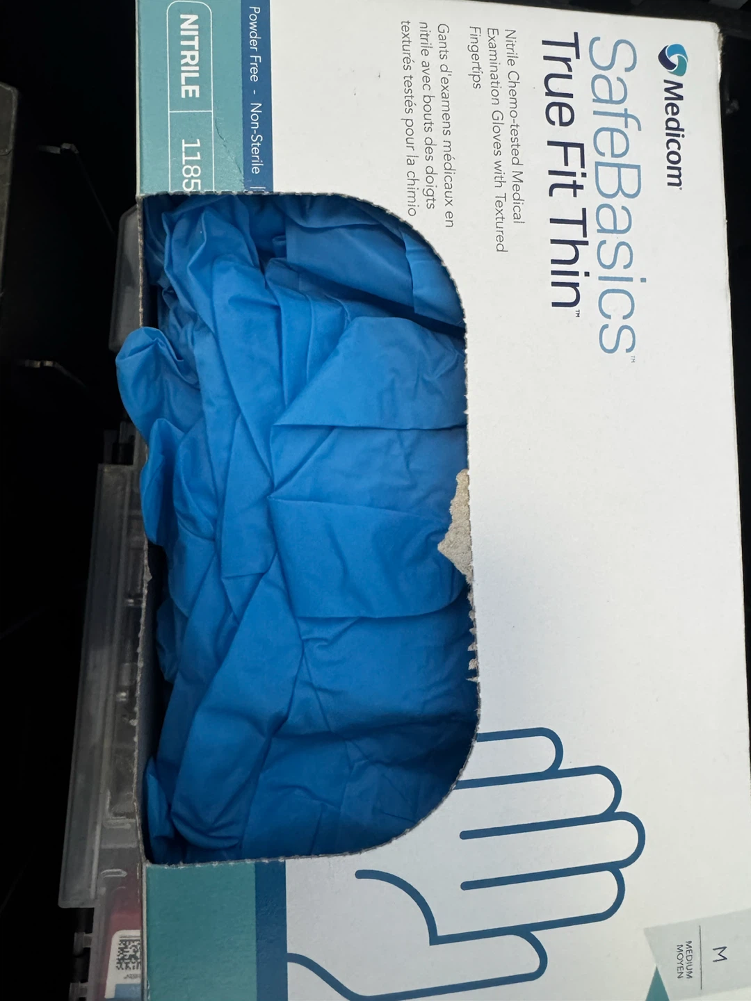 Medicom SafeBasics True Fit Thin Nitrile Gloves - Medium