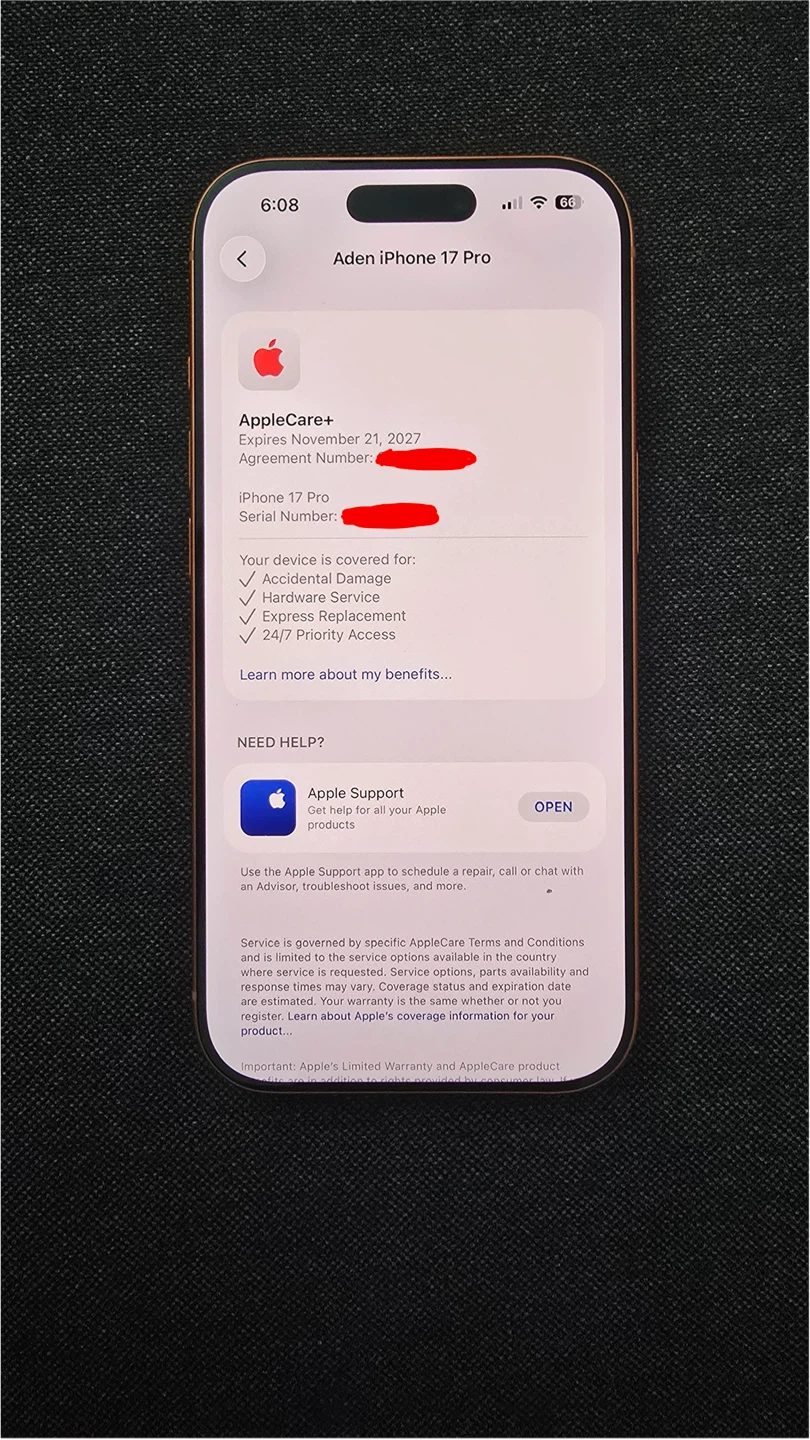 iPhone 17 Pro 256GB / 1 + year apple care - photo 2
