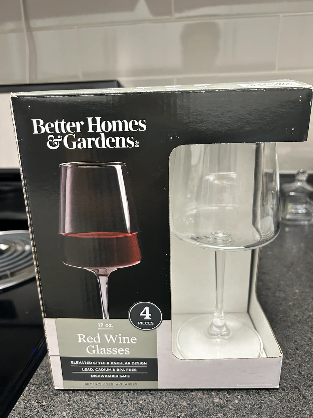 Better Homes & Gardens Red Wine Glasses (4-Piece)