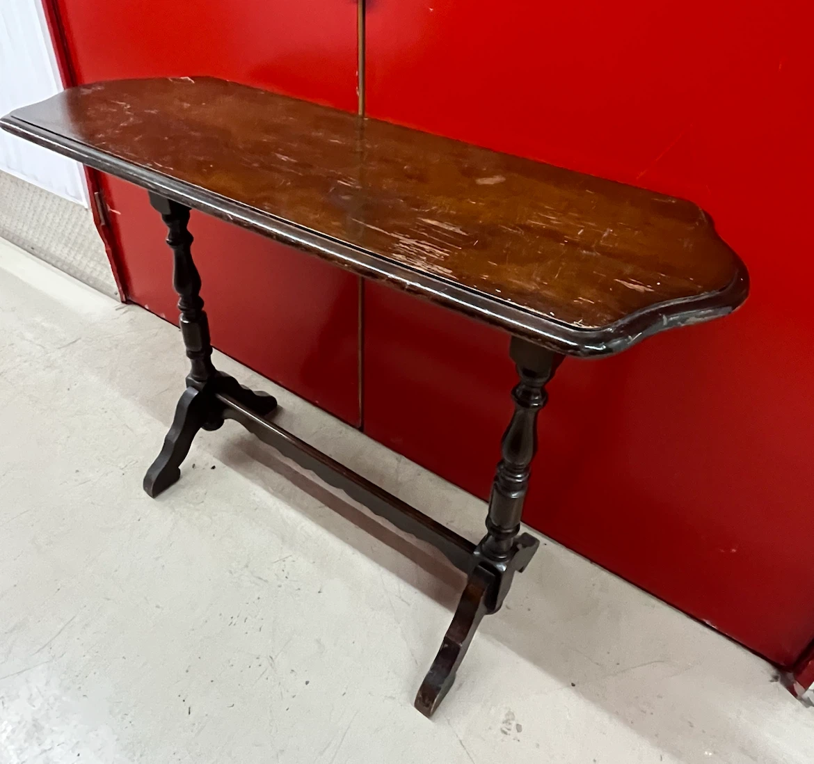 Antique Dark Wood Side Table