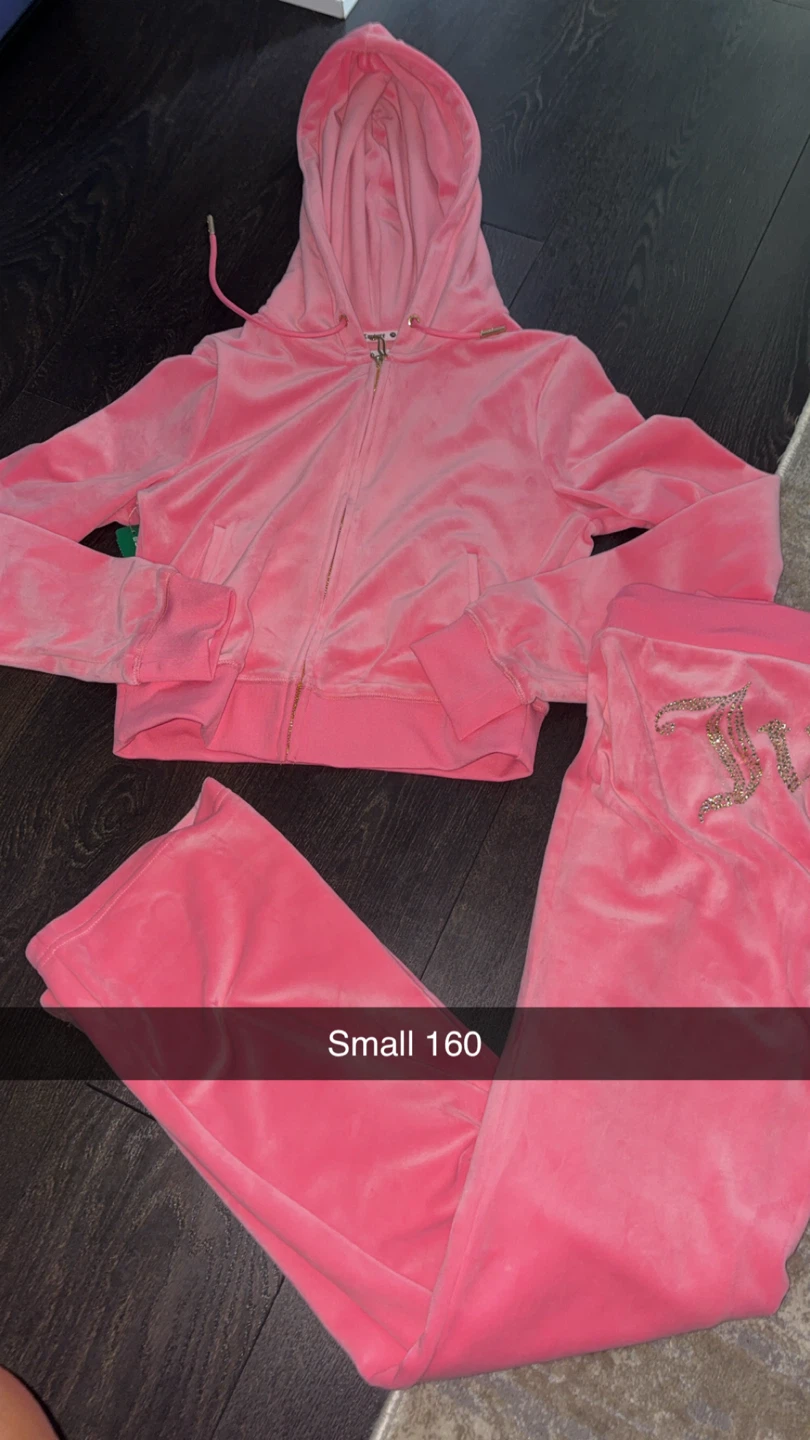 Juicy Couture Pink Velour Tracksuit size small
