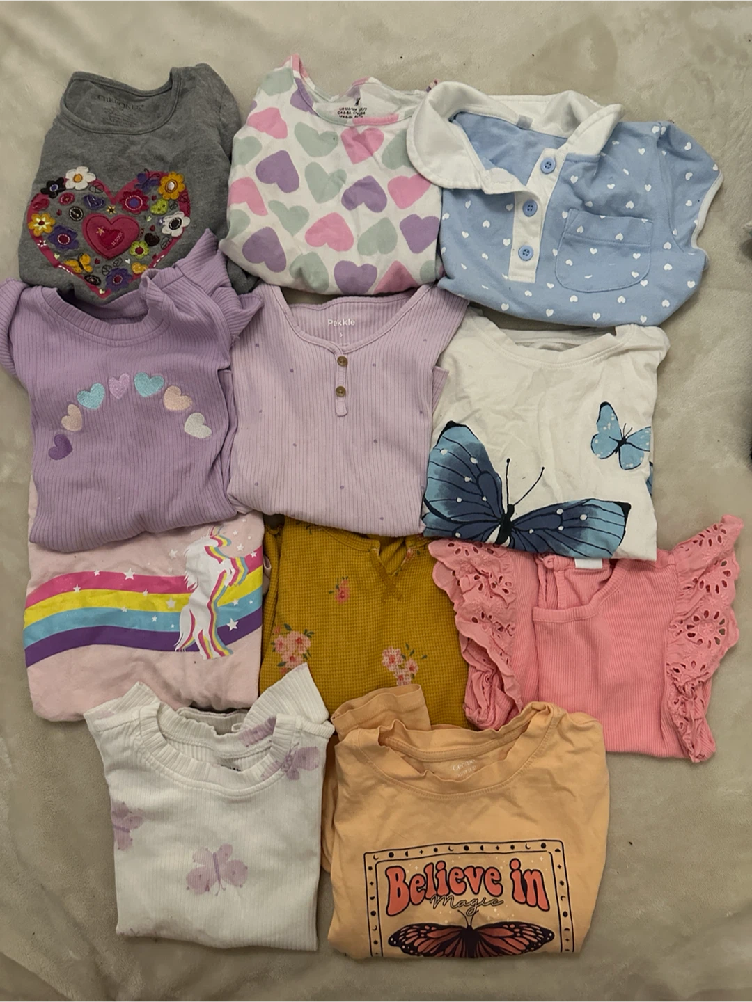 Girls' Tops Bundle (Various Brands & Sizes)