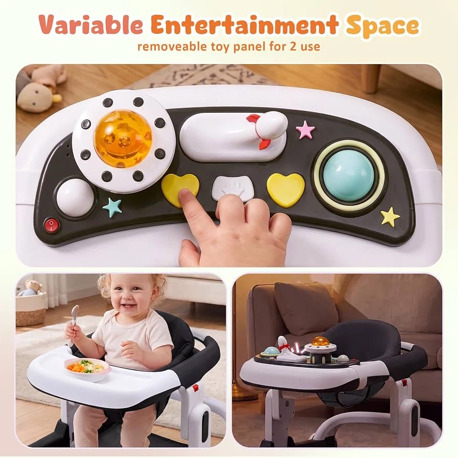 🔥 Brand NEW – 5-in-1 Foldable Baby Walker with Wheels (Black) - photo 3