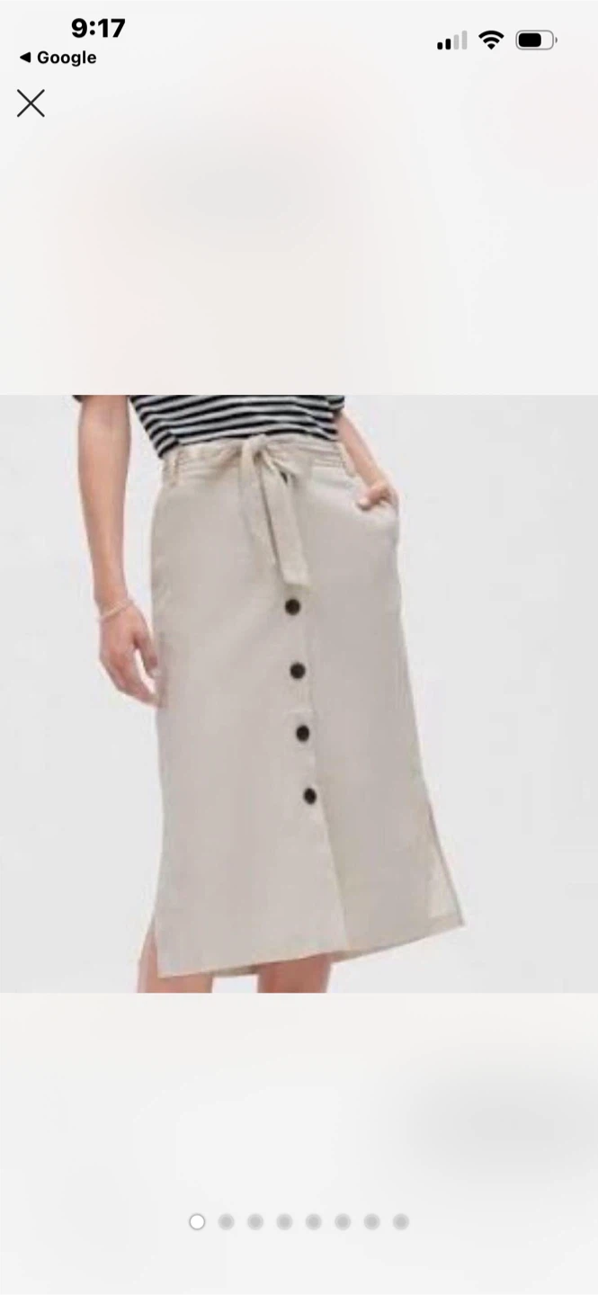 new Linen midi skirt size S banana republic - photo 4
