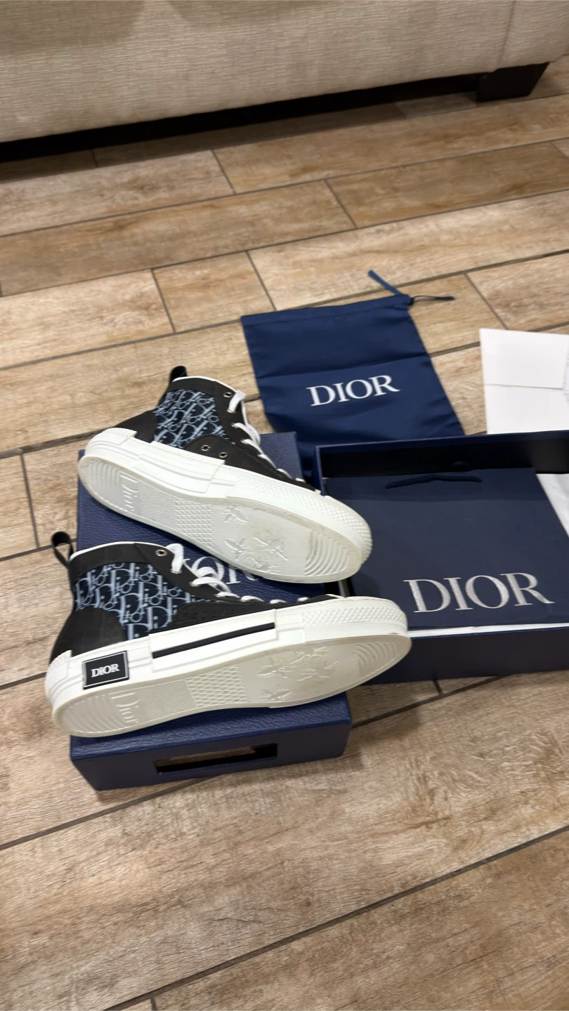 Dior High-Top Sneakers - Black