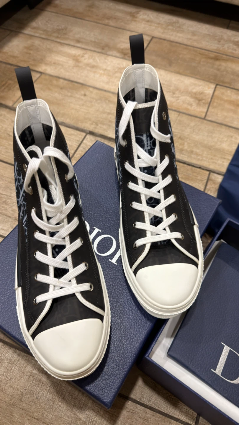Dior High-Top Sneakers - Black - photo 2