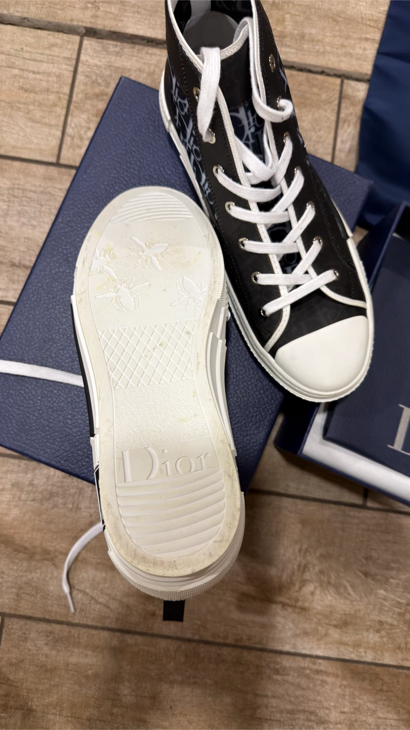 Dior High-Top Sneakers - Black - photo 4