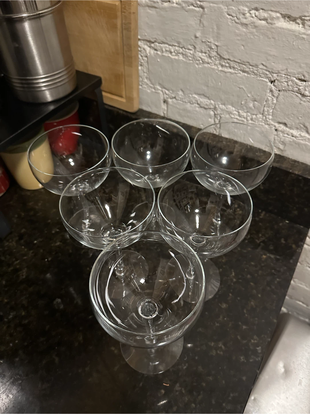 Set of 6 Coupe Glasses