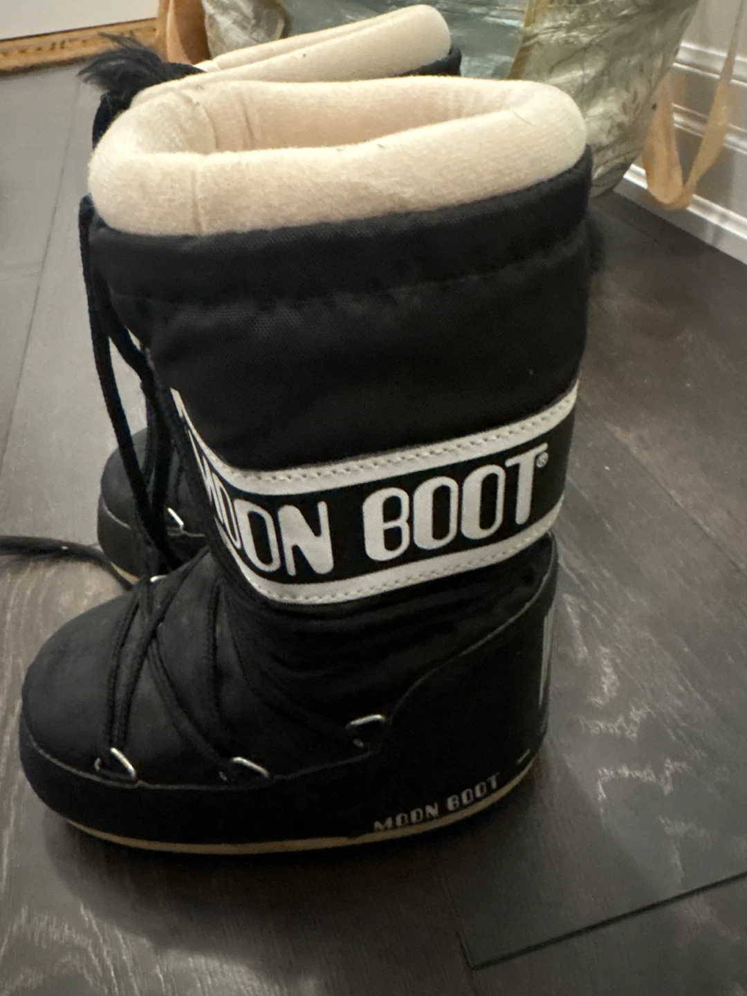 Moon Boot Black Snow Boots TODDLER
