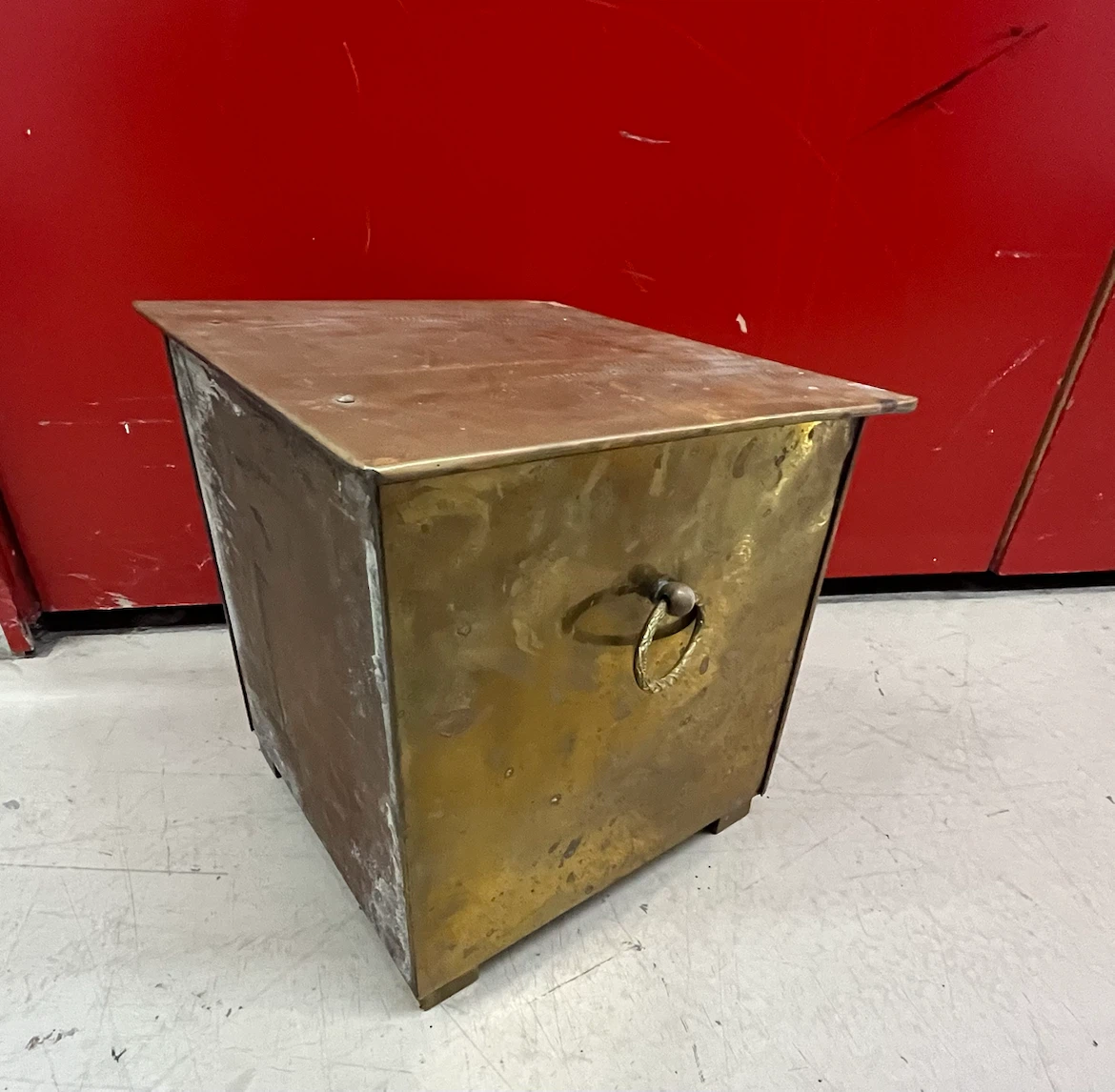 Vintage Brass Fire Wood Box - photo 5