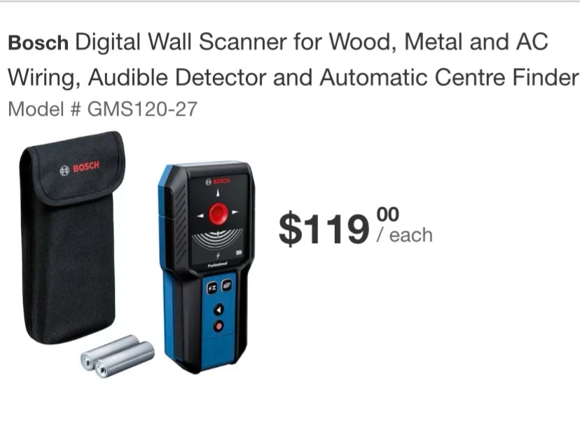 Bosch Wall Scanner GWS120-27