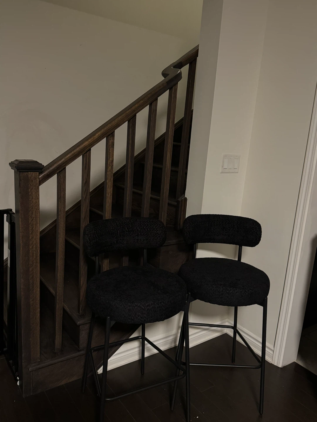 Black Bar Stools - Set of 2 - photo 3
