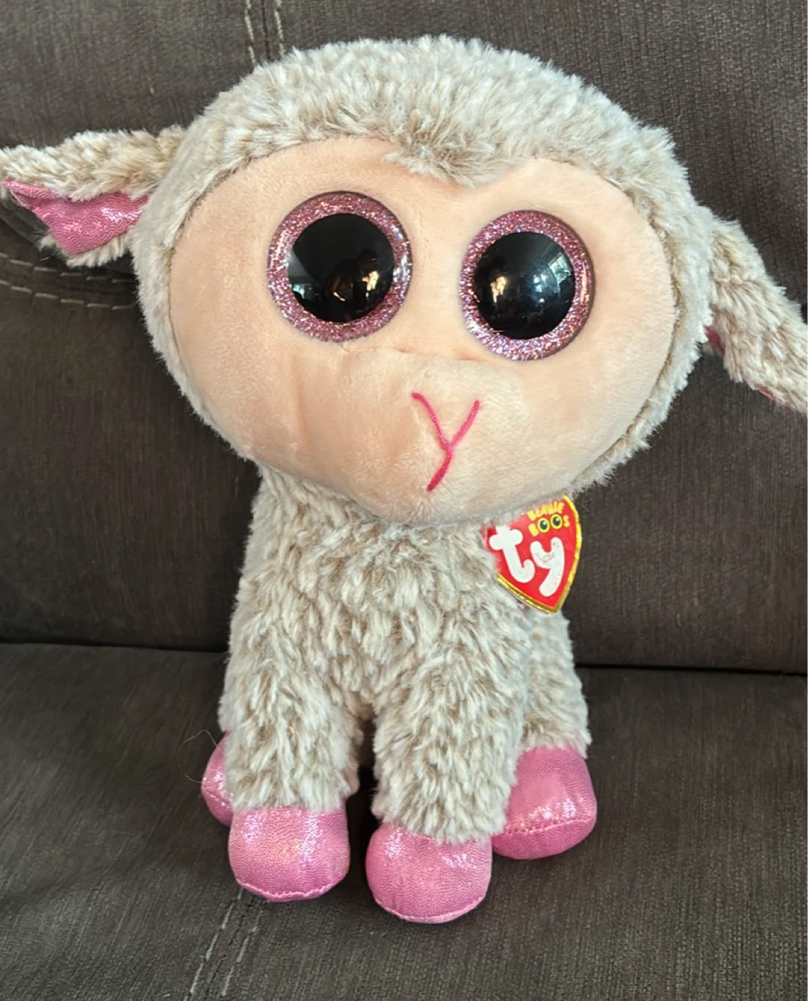 New w tags Ty Beanie Boo's Med 9” Dixie Sheep Plush Toy
