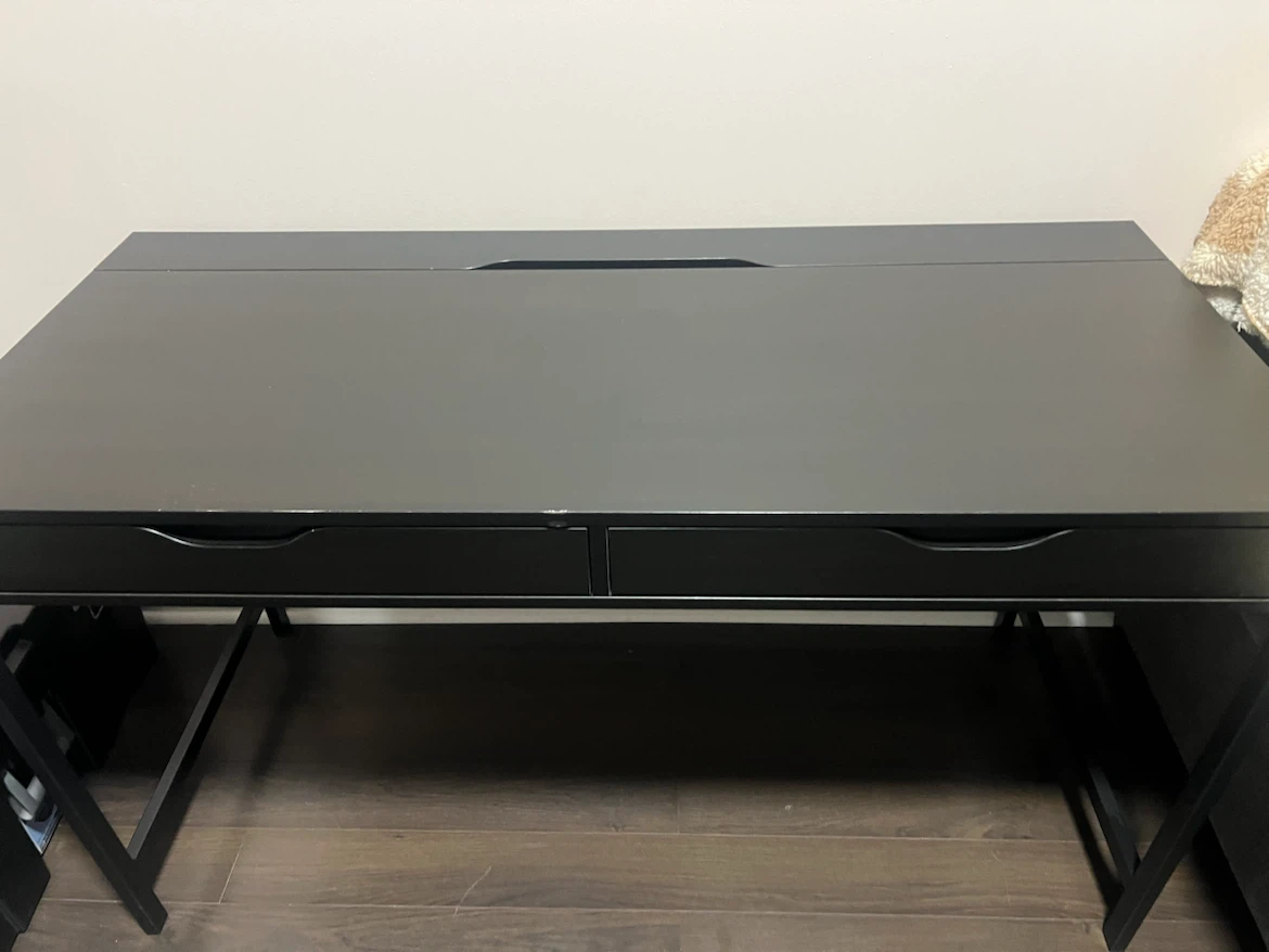 Black Desk with Two Drawers - photo 3