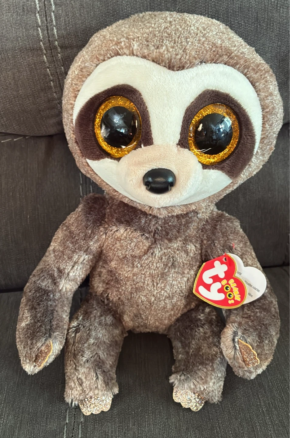Ty Beanie Boos Med 9” Dangler Sloth Plush Toy