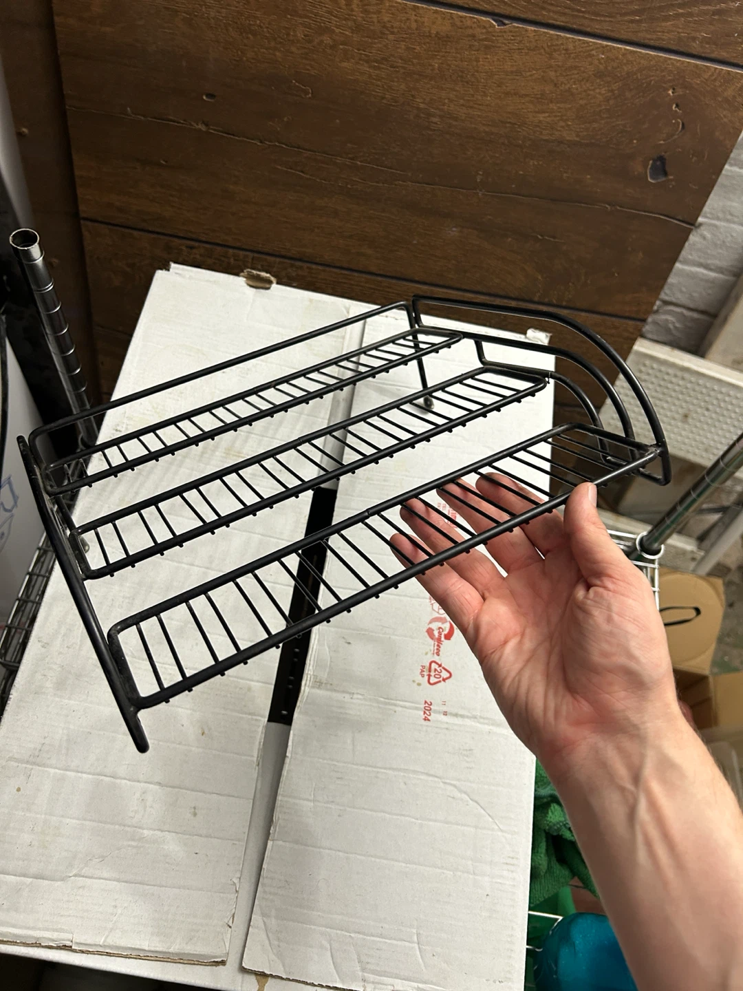 New Black 3-Tier Wire Rack Shelf