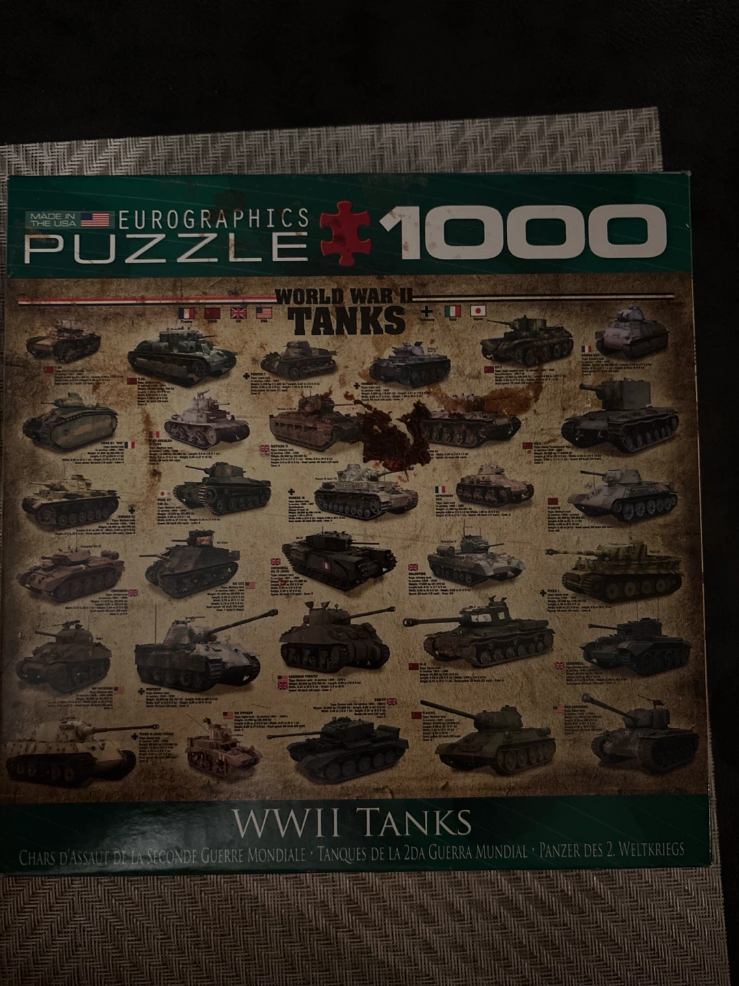 Eurographics World War II Tanks 1000 Piece Puzzle