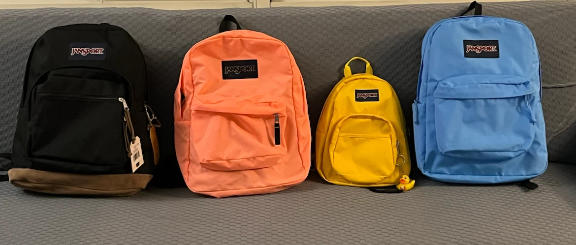 Assorted Jansport Backpacks