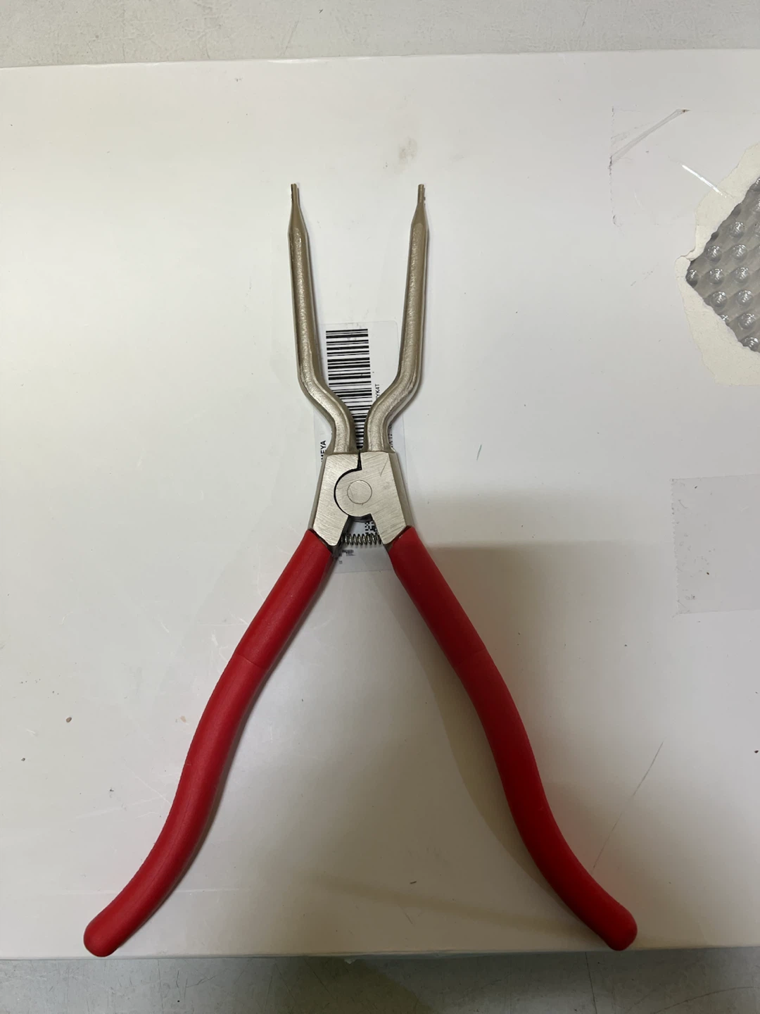 Long Needle Nose Pliers with Red Handles