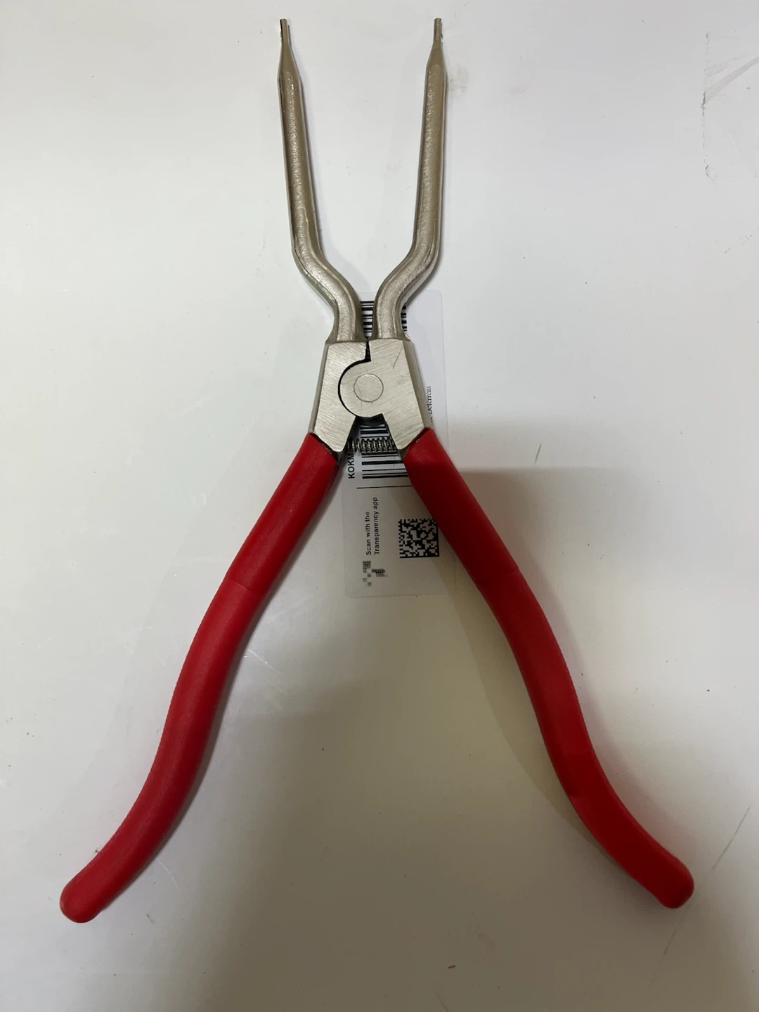 Long Needle Nose Pliers with Red Handles - photo 2