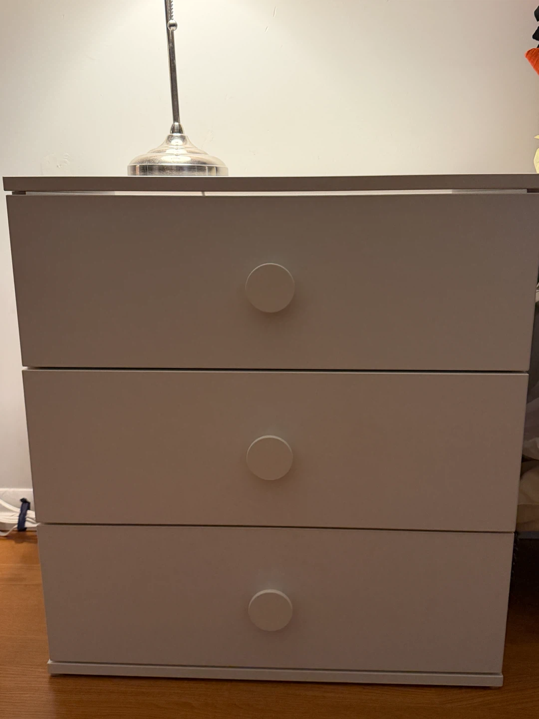 White 3-Drawer Dresser (2ft by 2.5ft) - photo 2